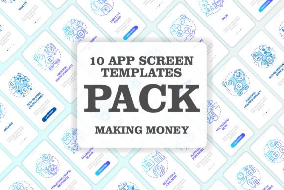 Download Making Money Mobile App Screen Set - Set Collection