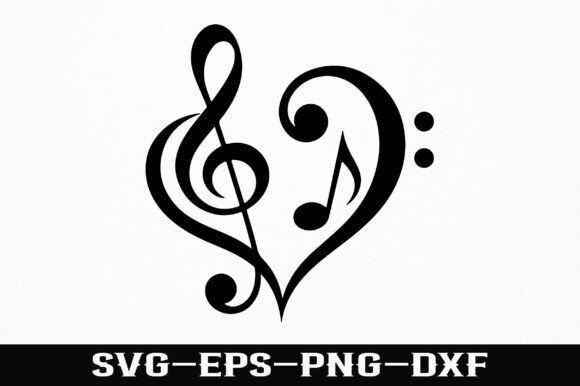 Download Love Music Notes SVG Design - Love Collection