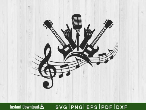 Download Rock and Roll Music Svg, Music Lover - Love Collection
