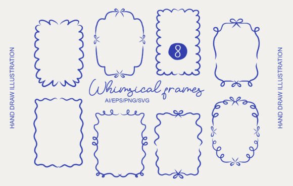 Download Whimsical Hand Draw Frames Clipart Set - Set Collection