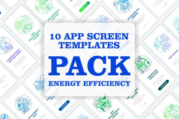 Download Energy Efficiency Mobile App Screen Set - Set Collection