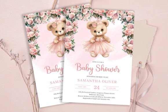 Download Cute Teddy Bear Tutu Ballerina Invite - Cute Collection