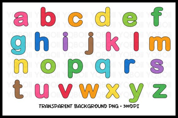 Download Lowercase Alphabet Letters Clipart Set - Set Collection