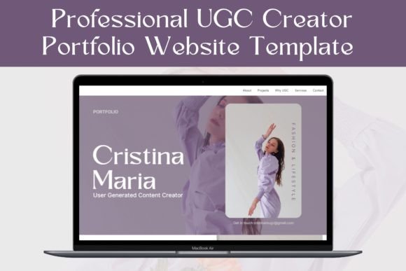 Download UGC Portfolio Canva Website Template - Website Collection