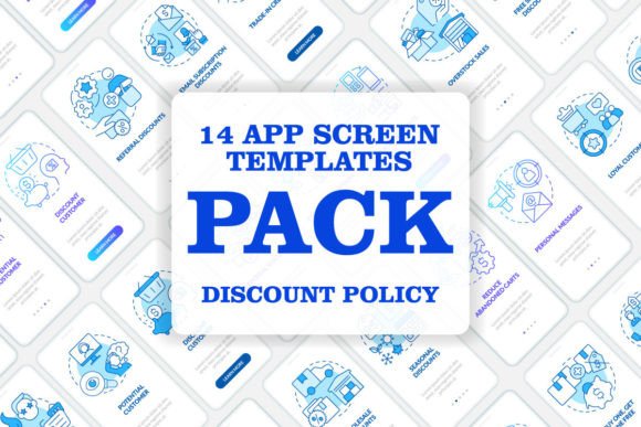 Download Discount Strategy Mobile App Screen Set - Set Collection