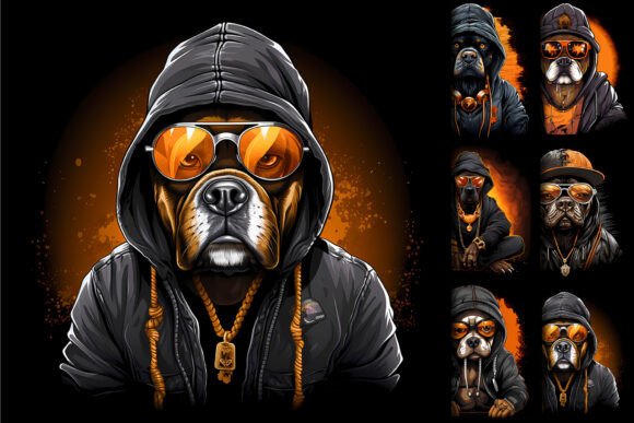 Download Funny Dogs Hip Hop Sublimation Dog Lover - Love Collection