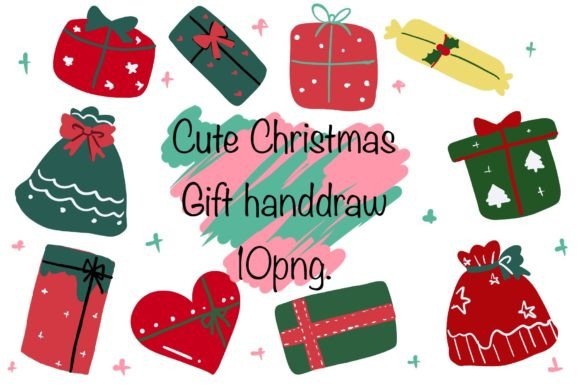 Download Cute Christmas Gift Handdraw - Cute Collection