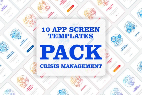 Download Crisis Management Mobile App Screen Set - Set Collection