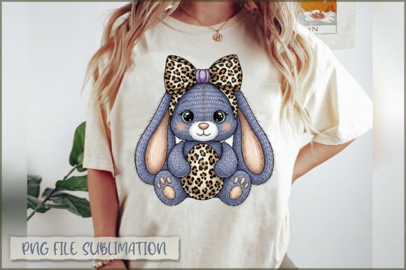 Download Cute Leopard Bunny Plush PNG - Premium Resources