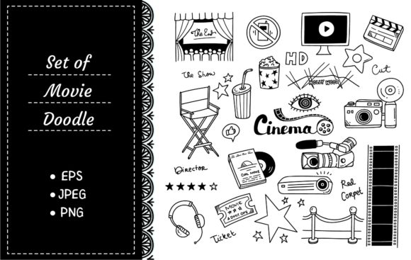 Download Set of Movie Doodle - Set Collection
