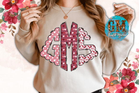 Download Valentine Handdraw Monogram Set - Set Collection