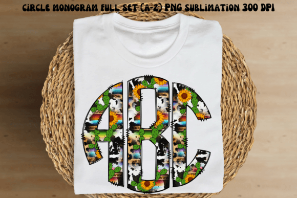 Download Western Handdraw Monogram Set - Set Collection