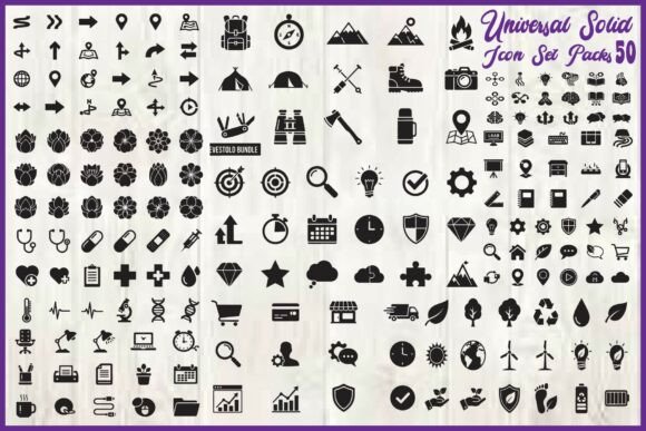 Download Universal Solid Icon Set - Set Collection