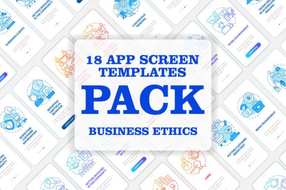 Download Business Ethics Mobile App Screen Set - Set Collection