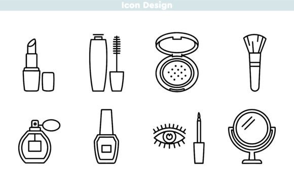 Download Extensive Cosmetics Line Icon Set - Set Collection